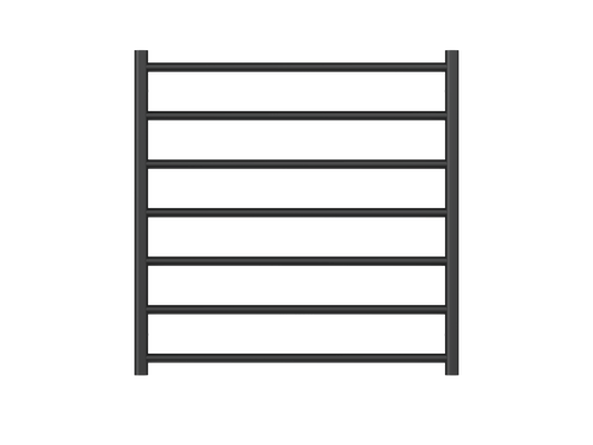 Allegra 7 Bar Heated Towel Rail - Matte Black