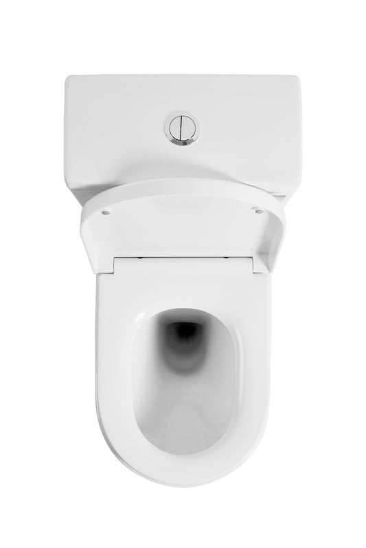 Stella Rimless Back-to-Wall Toilet Suite - Gloss White