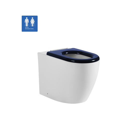 Elvera Tornado Rimless Special Care Toilet Suite - Gloss White