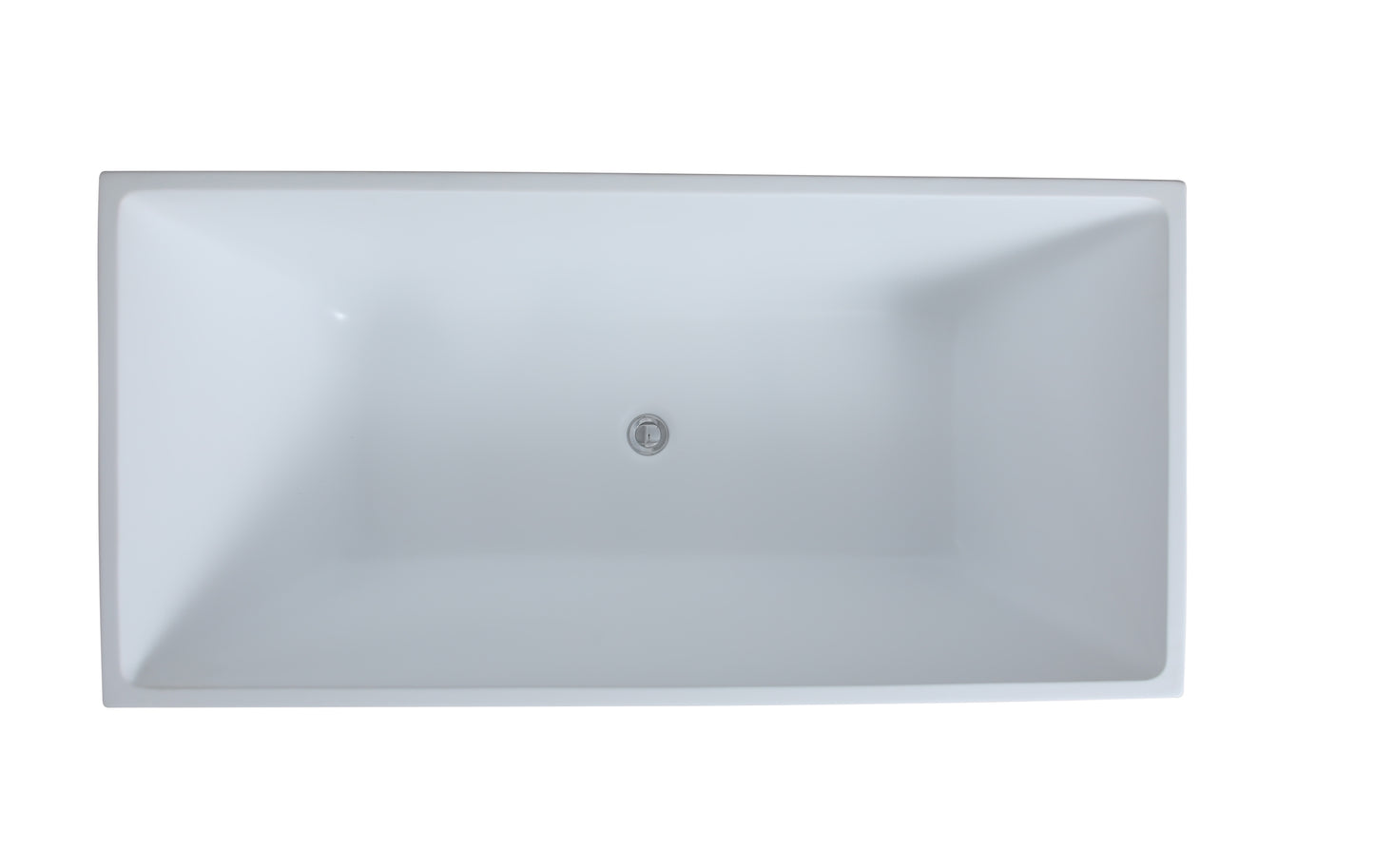 1400mm Theo Multifit Bathtub - No Overflow - Gloss White