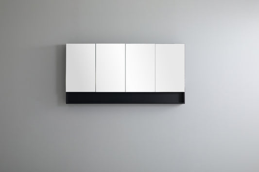 1500mmx750mm Fremantle Shaving Cabinet - Matte Black