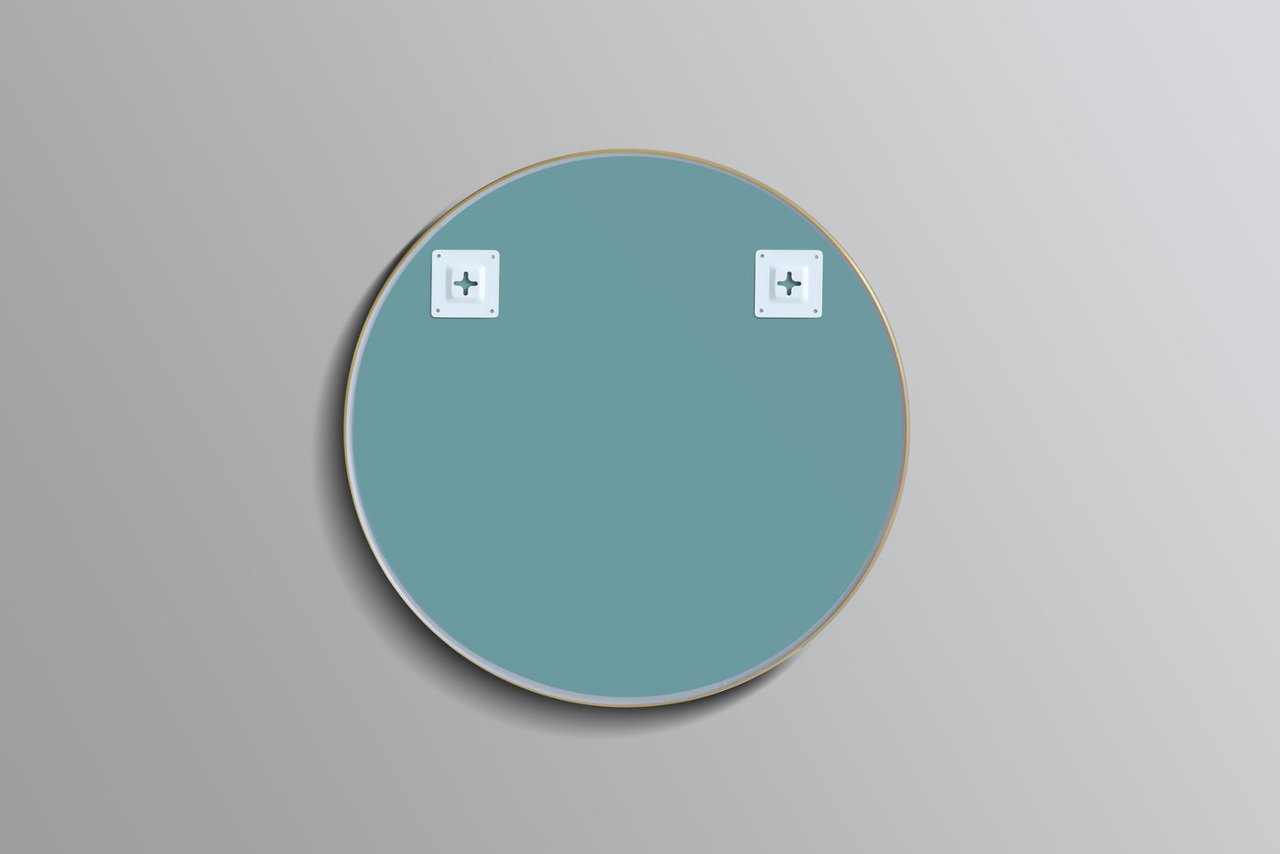 700mm Luna Aluminum Framed Mirror - Brushed Nickel