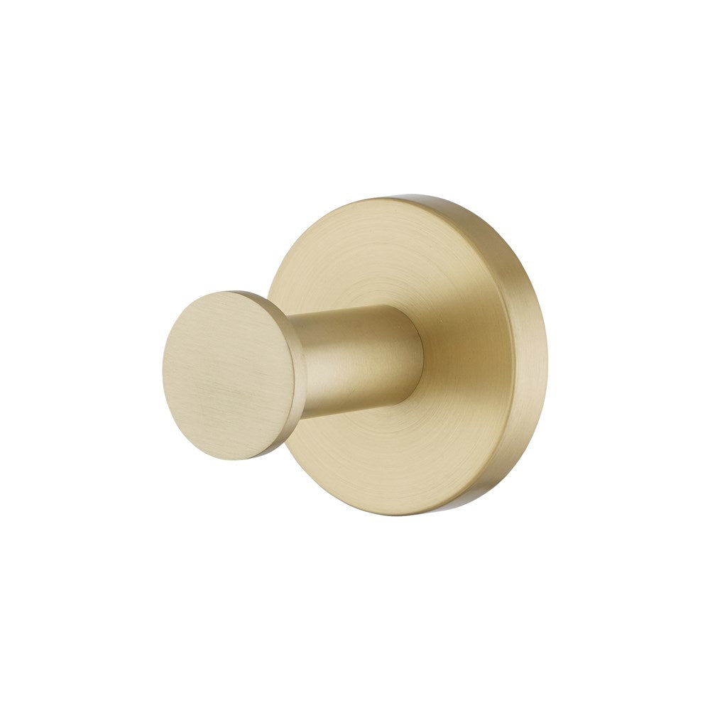 LUCID PIN Series Light Brushed Brass Robe Hook