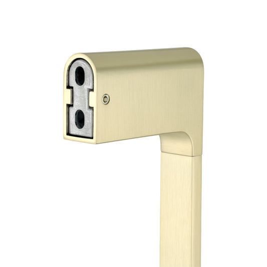 VOG Series Light Brushed Brass Single Towel Rail 600mm