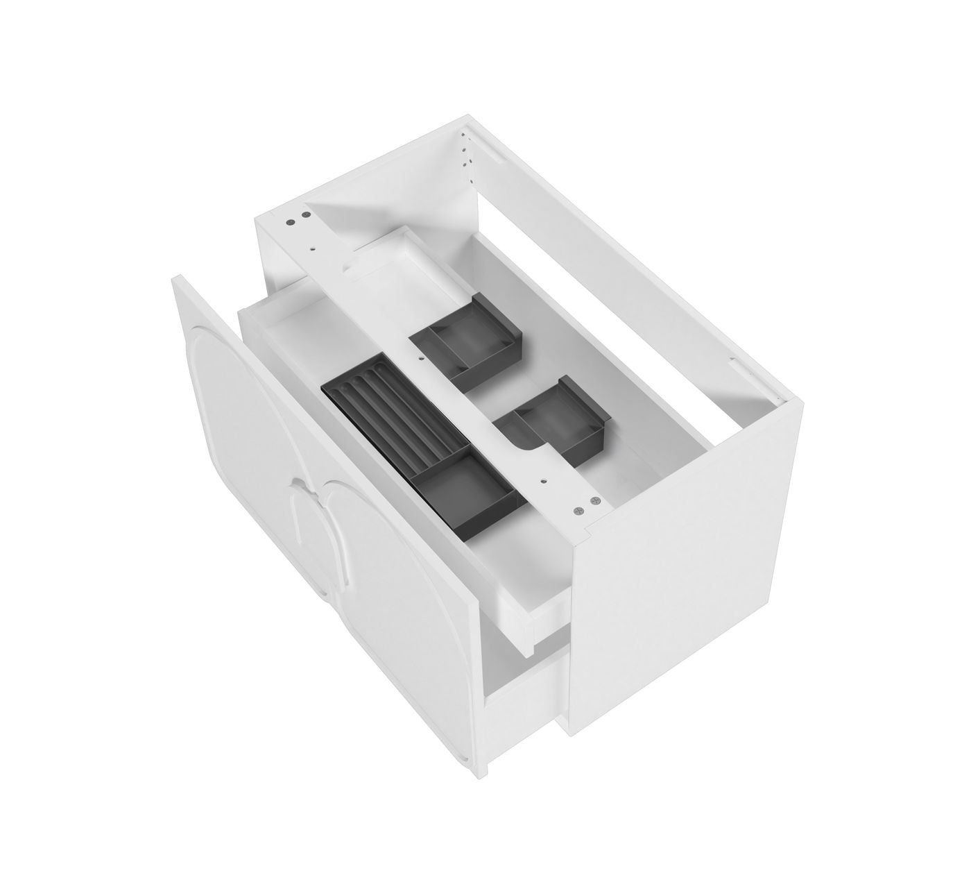 900mm Laguna Mark II Matte White Freestanding Vanity Cabinet with Legs