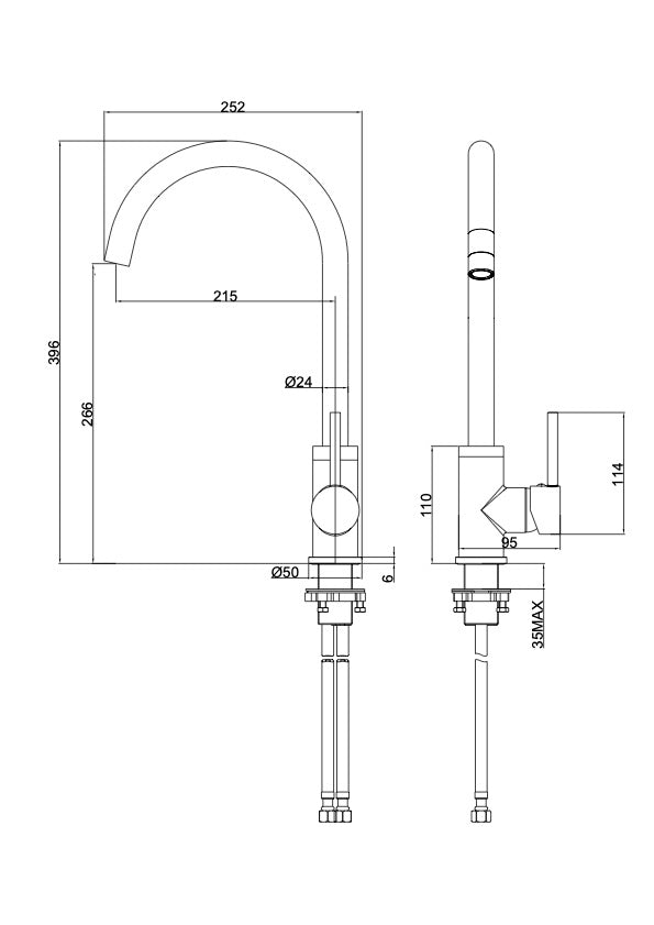 Louis S2 Sink Mixer Eco - Chrome