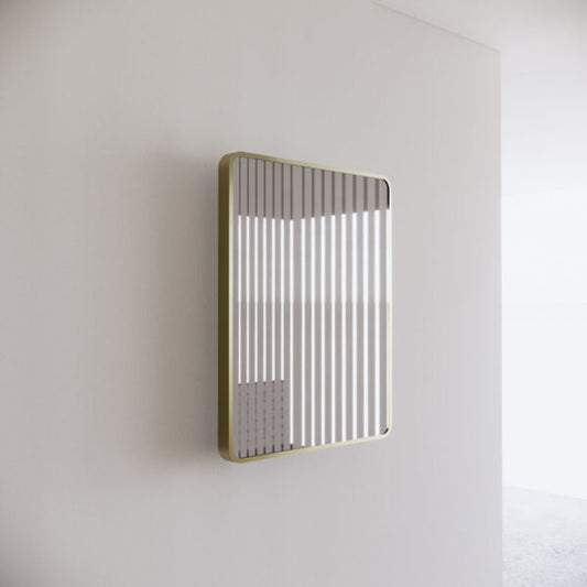 750mm Gold Framed Plain Mirror - Gold