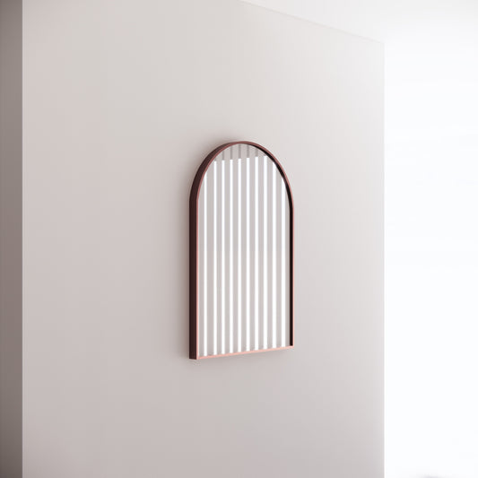 Arch Framed Mirrors 40mm Depth Frame Brushed Copper 600x900mm