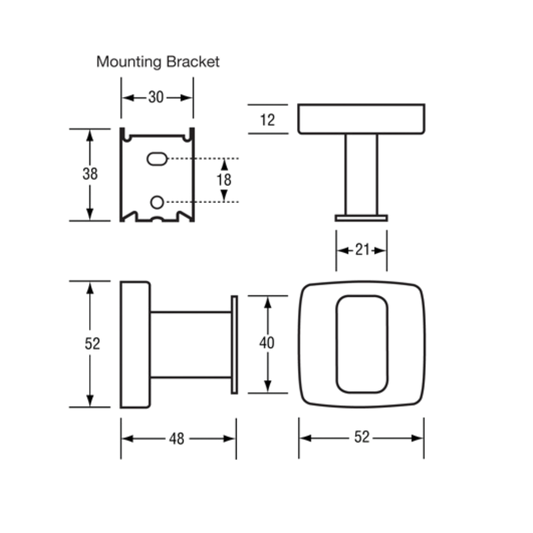 Single Robe Hook SS Bright