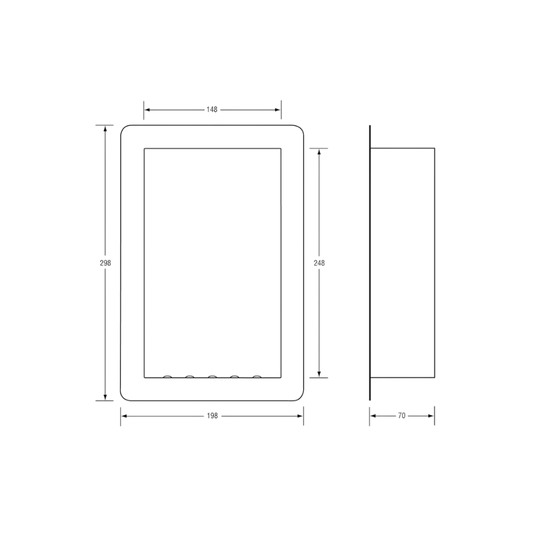 Recessed Soap Dish Anti Ligature NH