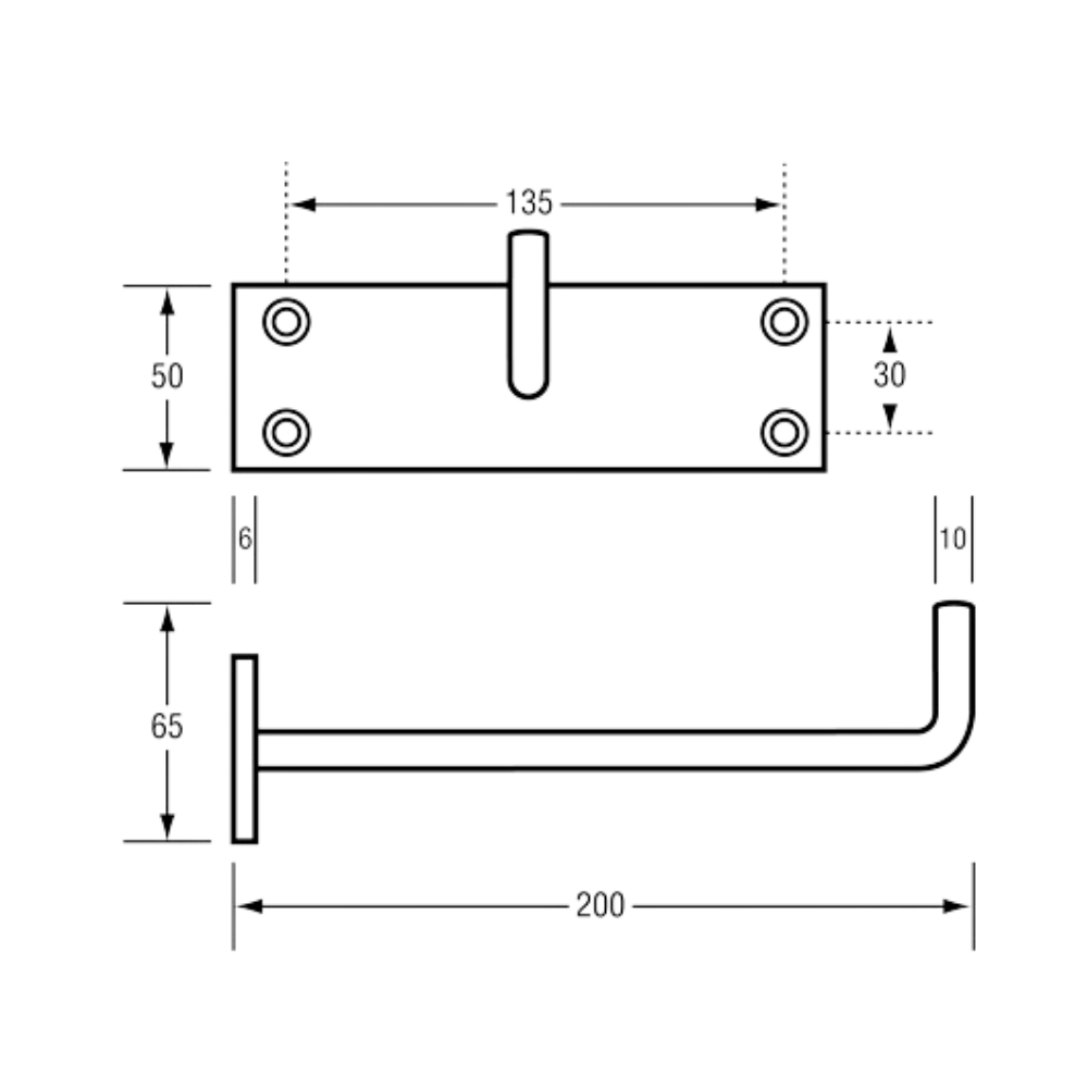 Equipment Hook 200mm Proj SS