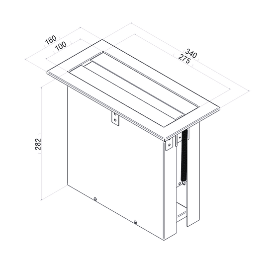 Counter Top Recessed Paper Towel Dispenser - Finish: Satin Stainless Steel
