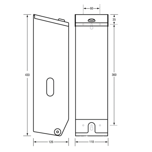 Triple Toilet Paper Dispenser Lockable SS