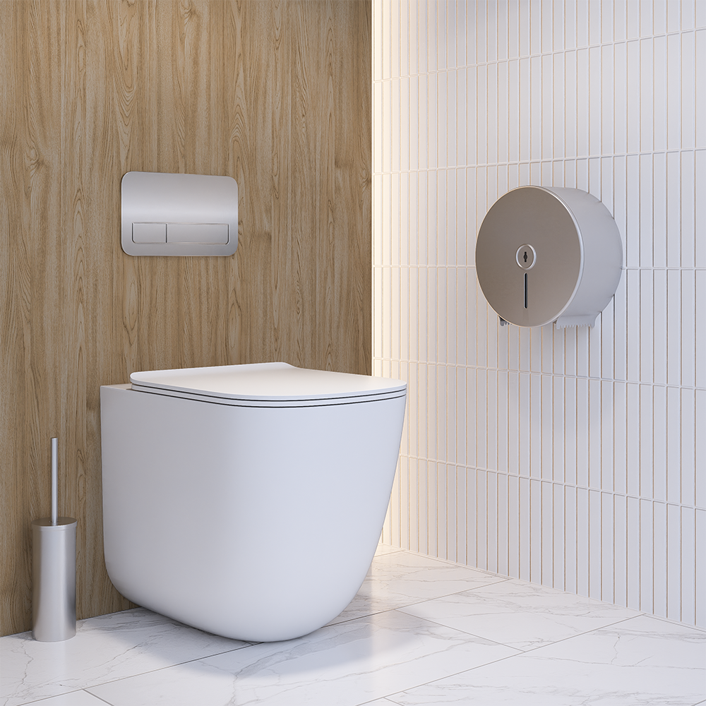 Jumbo Toilet Roll Dispenser Lockable SS