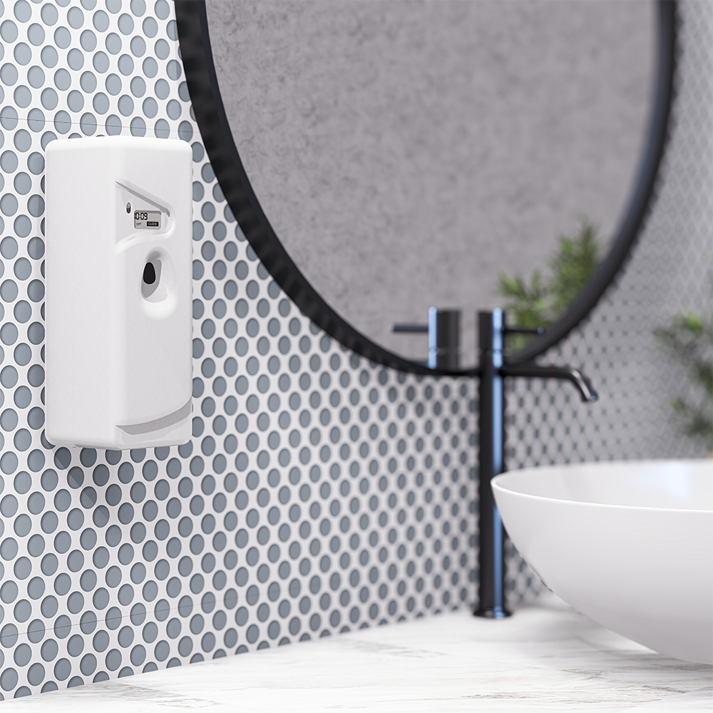 Automatic Air Freshener – 900mL Capacity, ABS White
