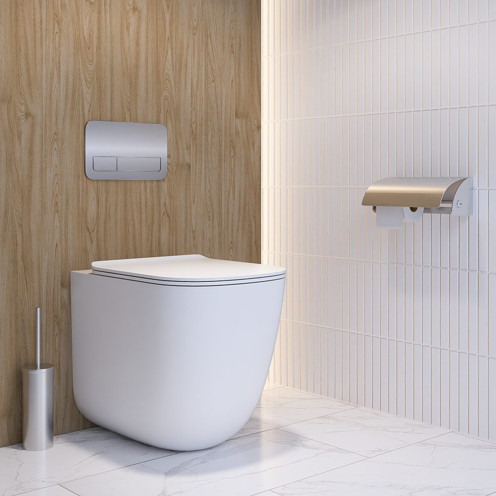 Double Lockable Toilet Roll Holder with Hood SS