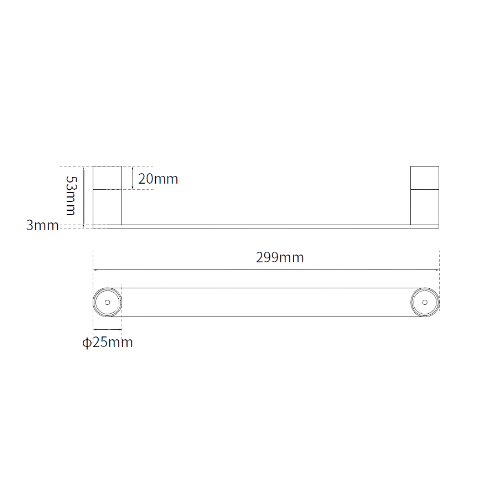 Parker: Single Towel Holder Satin Stainless Steel *Special Order Product