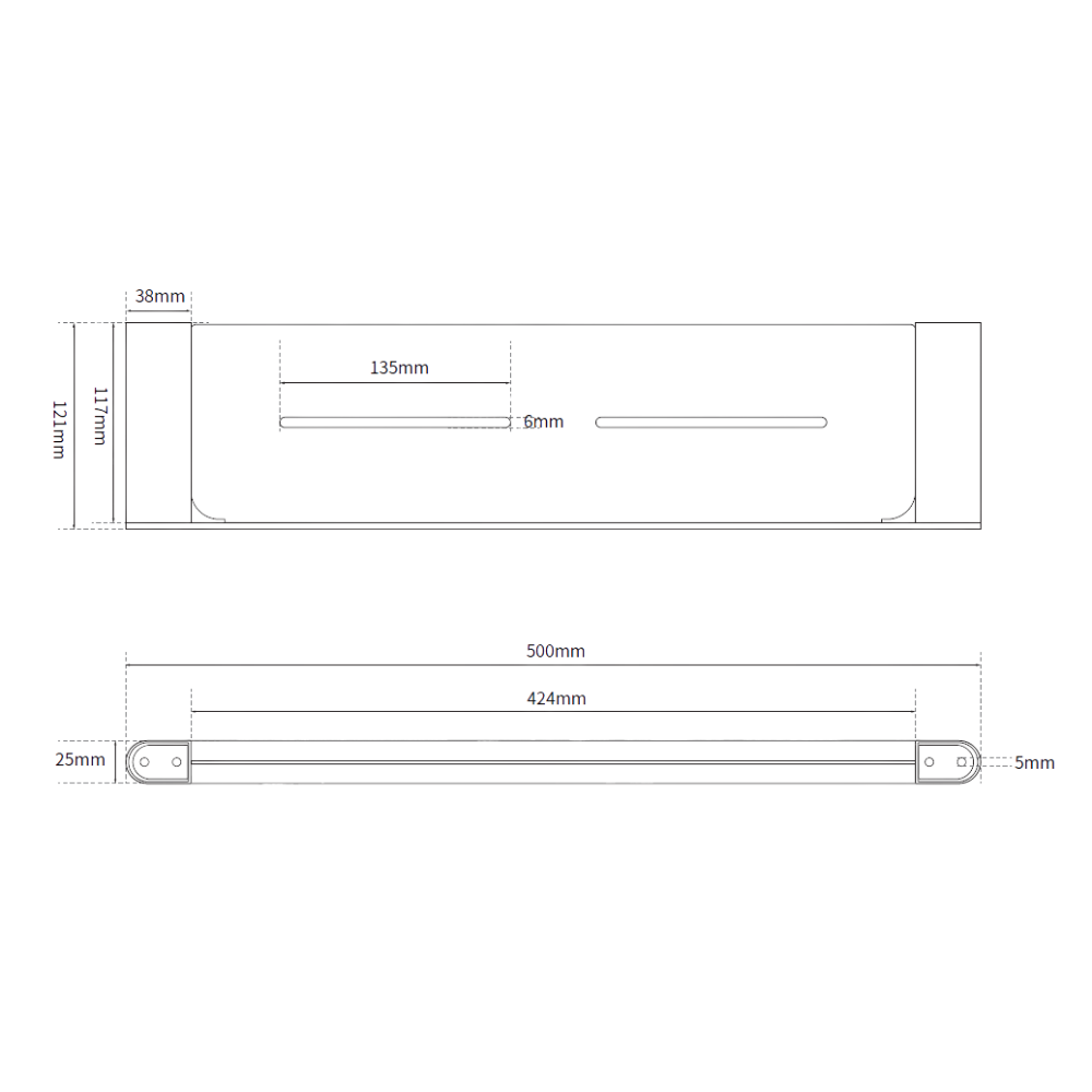 Serenity: Shower Shelf Graphite