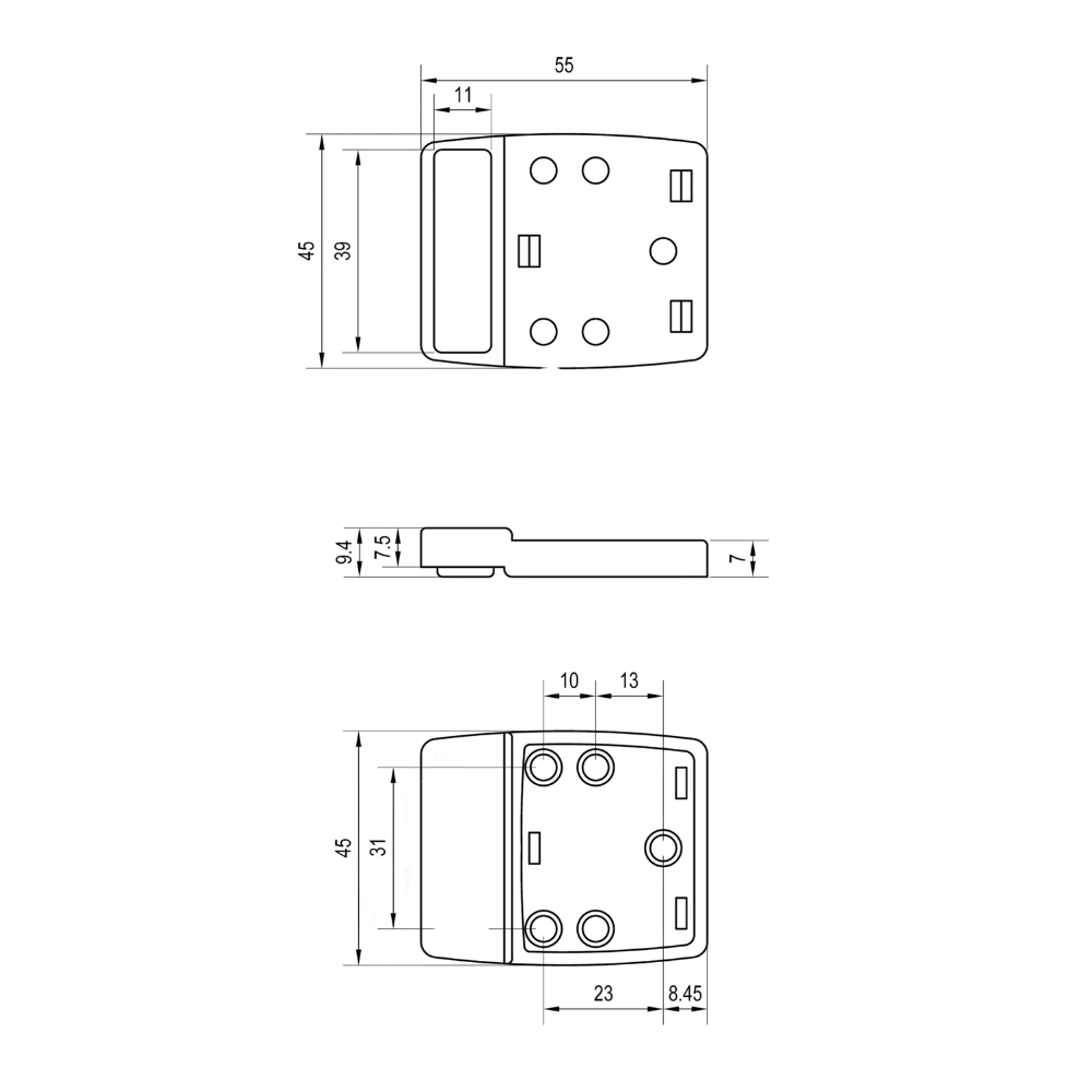 Moda Series Bumper – Concealed - With Screw Fixings