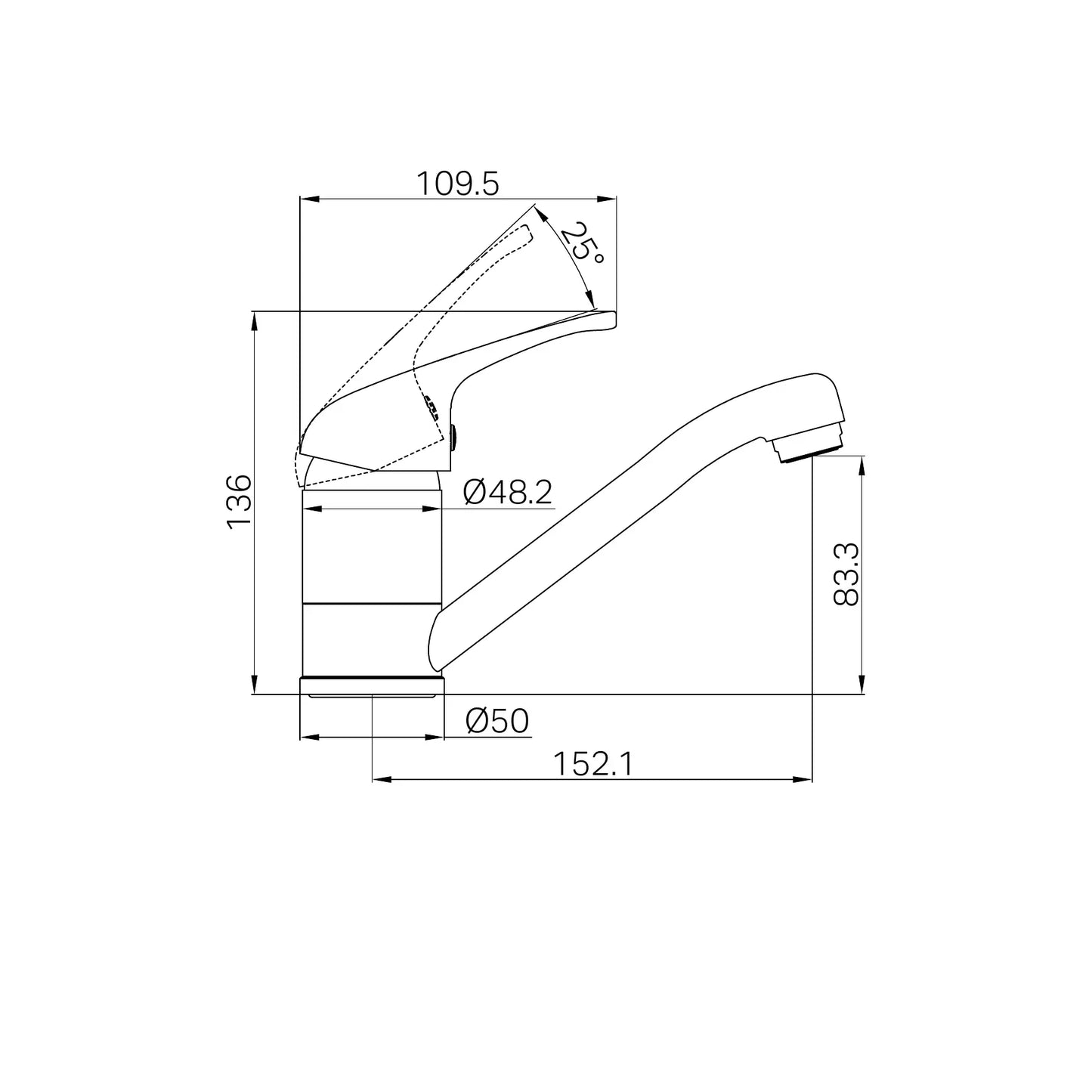 Classic Swivel Basin Mixer Chrome