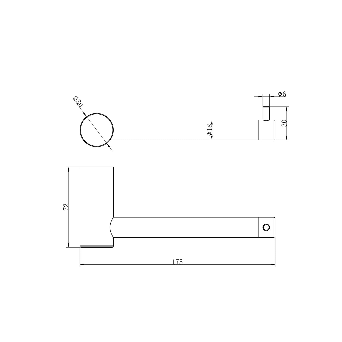 Zen SS316L Toilet Roll Holder Brushed Nickel