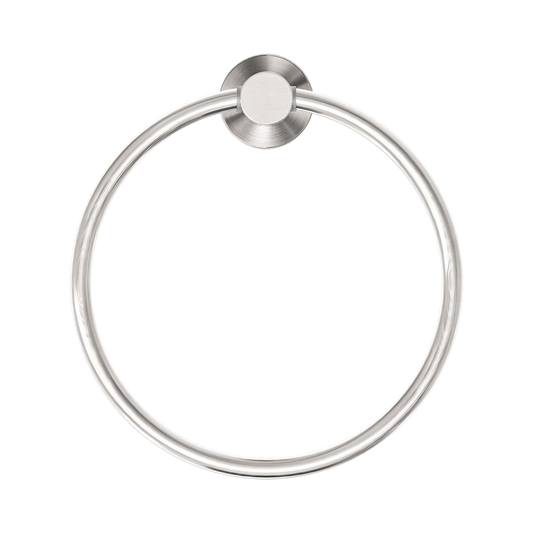Mecca Hand Towel Ring Brushed Nickel