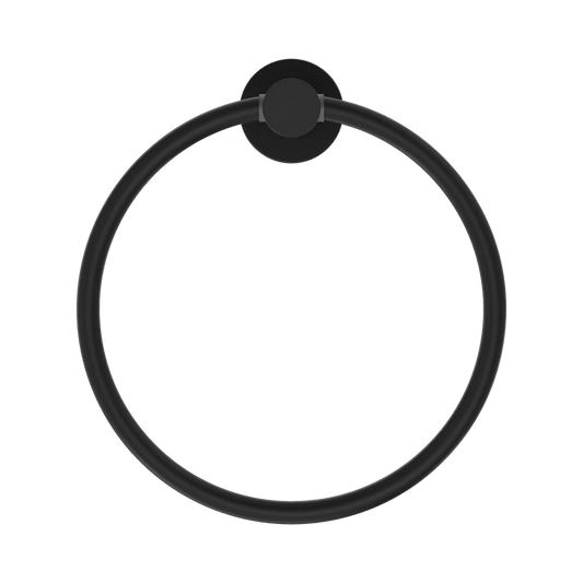 Mecca Hand Towel Ring Matte Black