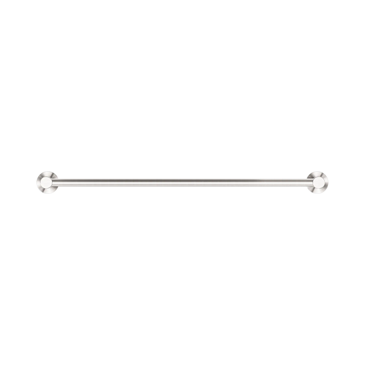 Dolce II Single Towel Rail 600mm Brushed Nickel