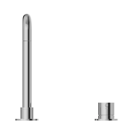 Mecca Hob Basin Mixer Square Swivel Spout Chrome