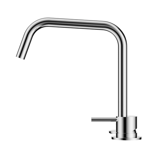 Mecca Hob Bath/Kitchen Mixer Set Edge Spout II Chrome