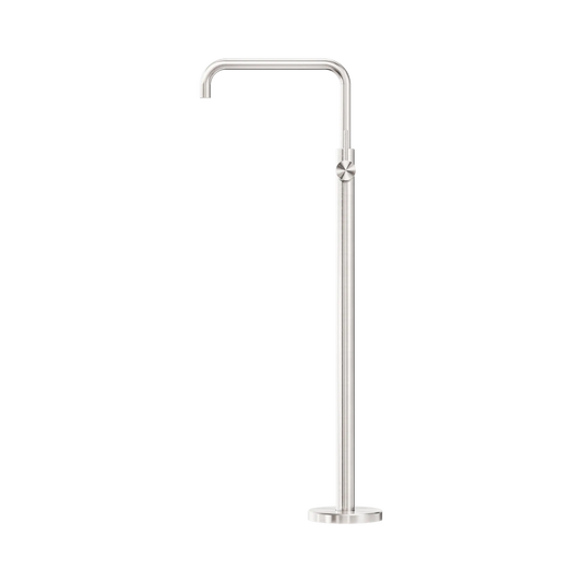 Mecca Freestanding Bath Mixer Square Shape Brushed Nickel