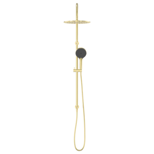 Mecca Twin Shower With Air Shower II Brushed Gold