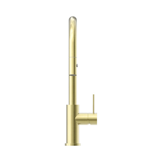 Mecca Pull Out Sink Mixer With Vegie Spray Function Brushed Gold
