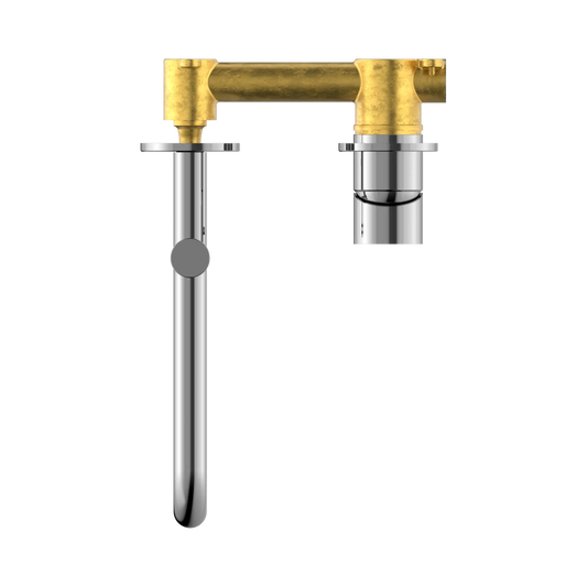 Mecca Wall Basin/Bath Mixer Swivel Spout 225mm Chrome