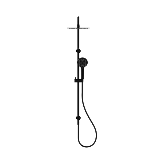Round Twin Shower Matte Black