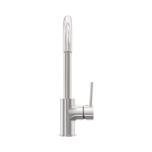 Dolce Kitchen Mixer Gooseneck Brushed Nickel
