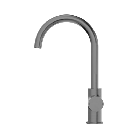 Dolce Kitchen Mixer Gooseneck Gun Metal