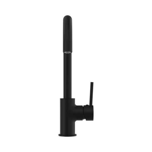 Dolce Kitchen Mixer Gooseneck Matte Black