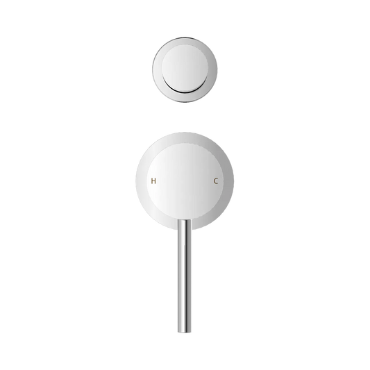 Dolce Shower Mixer With Diverter Separate Plate Chrome