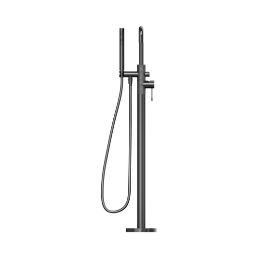 Opal Freestanding Bath Mixer With Hand Shower Graphite