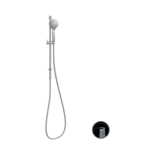 Opal Shower Rail With Air Shower Brushed Nickel