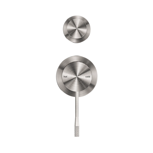 Opal Shower Mixer With Diverter Separate Plate Brushed Nickel