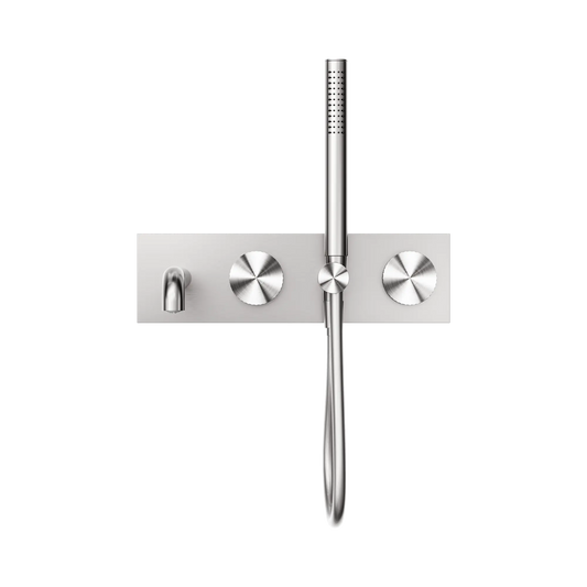 Opal Progressive Shower System With Spout 230mm Brushed Nickel