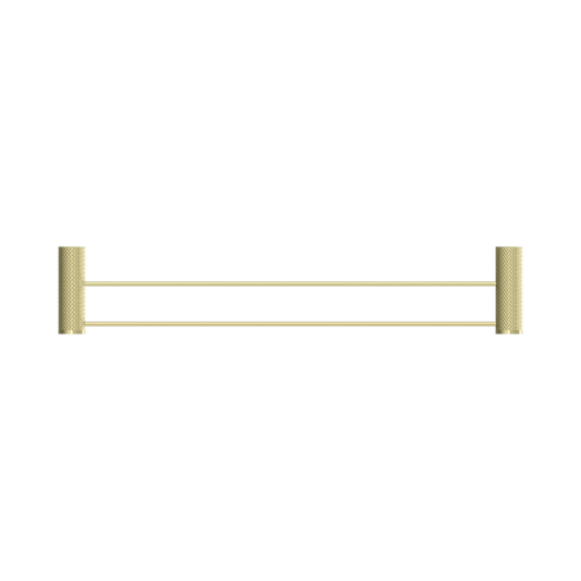 Opal Double Towel Rail 600mm Brushed Gold