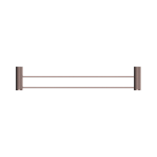 Opal Double Towel Rail 600mm Brushed Bronze