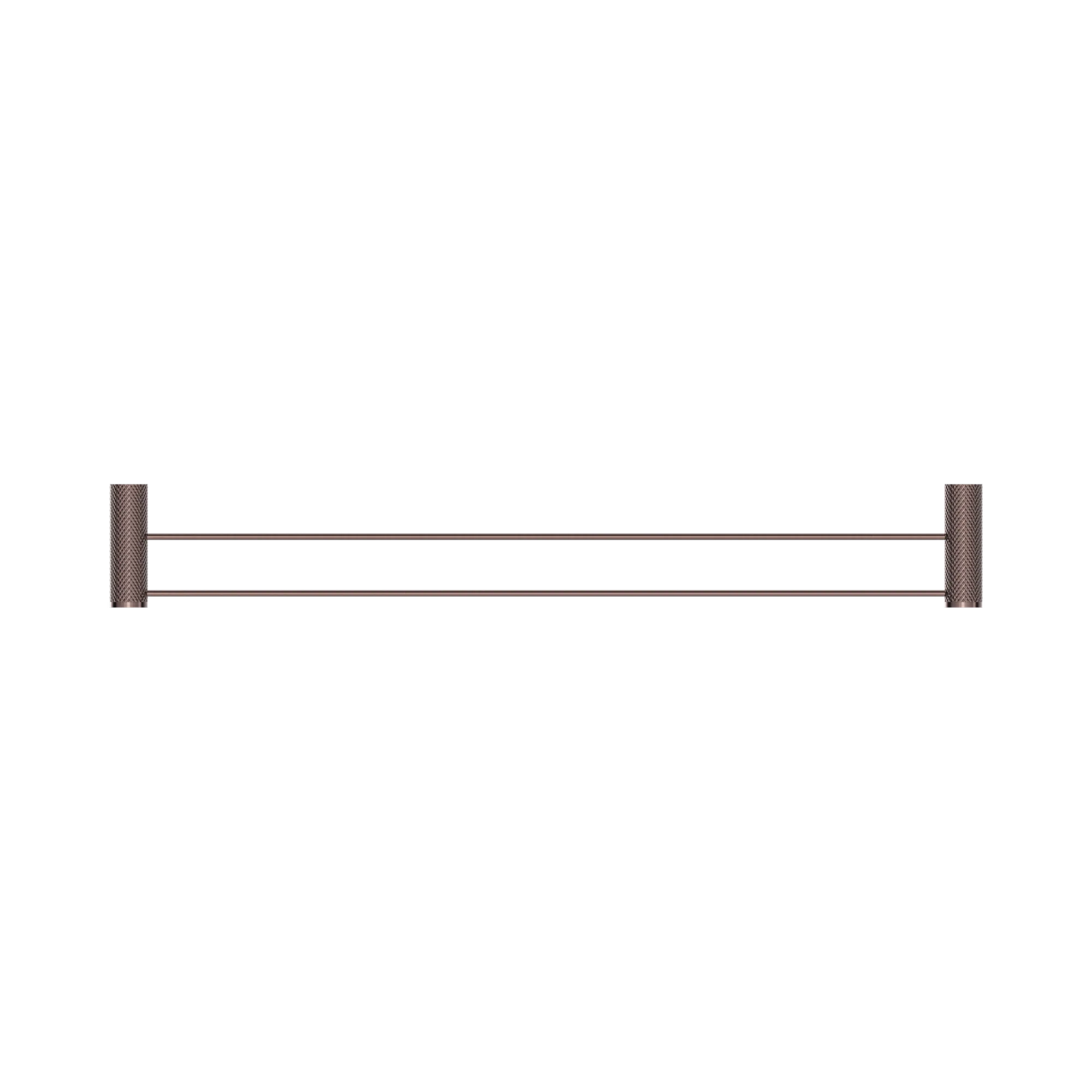 Opal Double Towel Rail 800mm Brushed Bronze