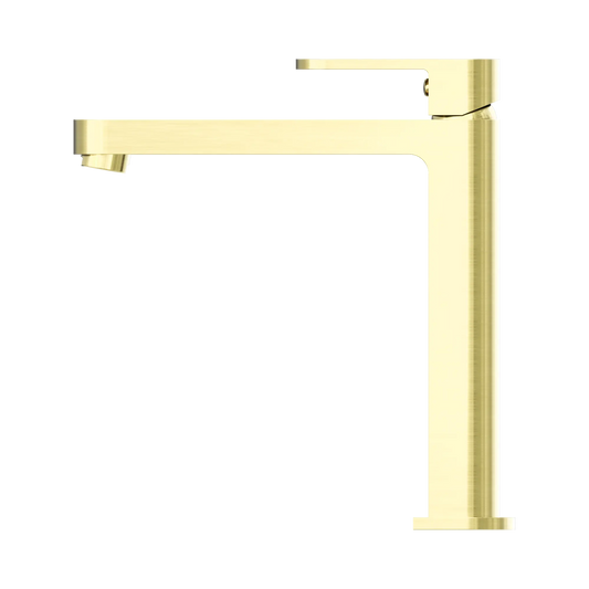 Ecco Tall Basin Mixer Brushed Gold
