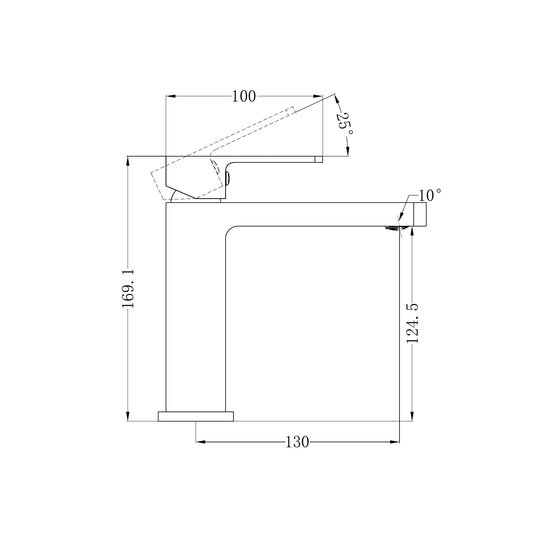 Celia Basin Mixer Builders Range Chrome