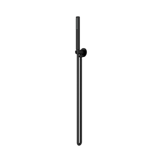 Slim Shower On Bracket Matte Black