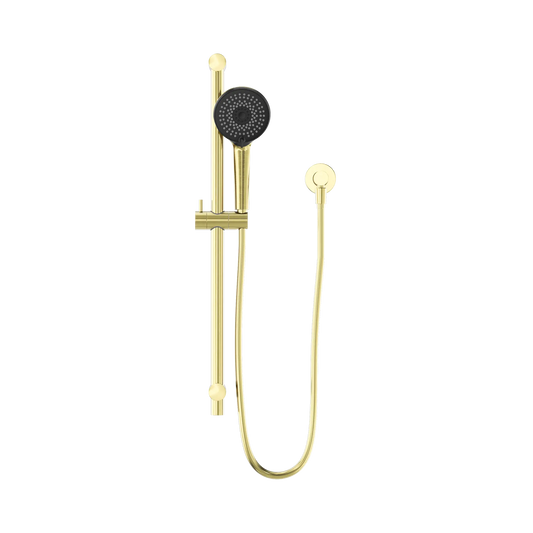 Round Metal Project Shower Rail 4 Star Rating Brushed Gold